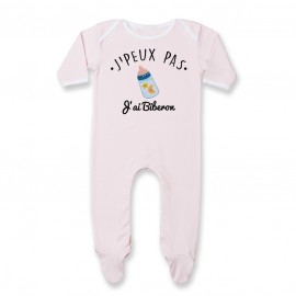 Pyjama bébé J'peux pas j'ai Biberon