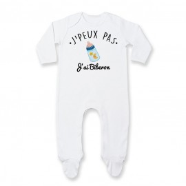Pyjama bébé J'peux pas j'ai Biberon
