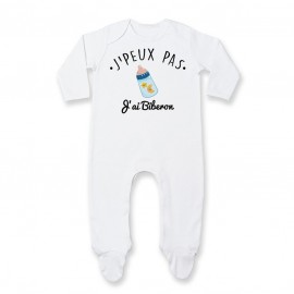 Pyjama bébé J'peux pas j'ai Biberon