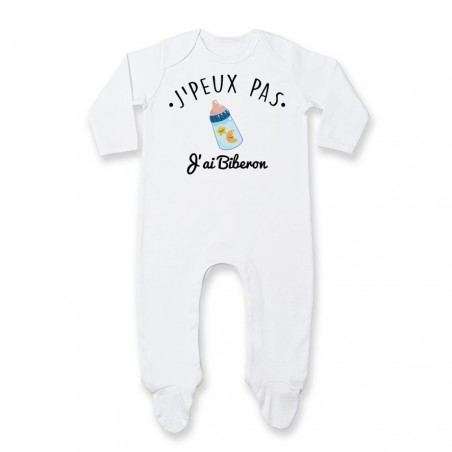 Pyjama bébé J'peux pas j'ai Biberon