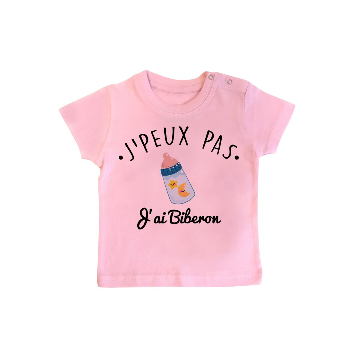 T-Shirt bébé J'peux pas j'ai Biberon