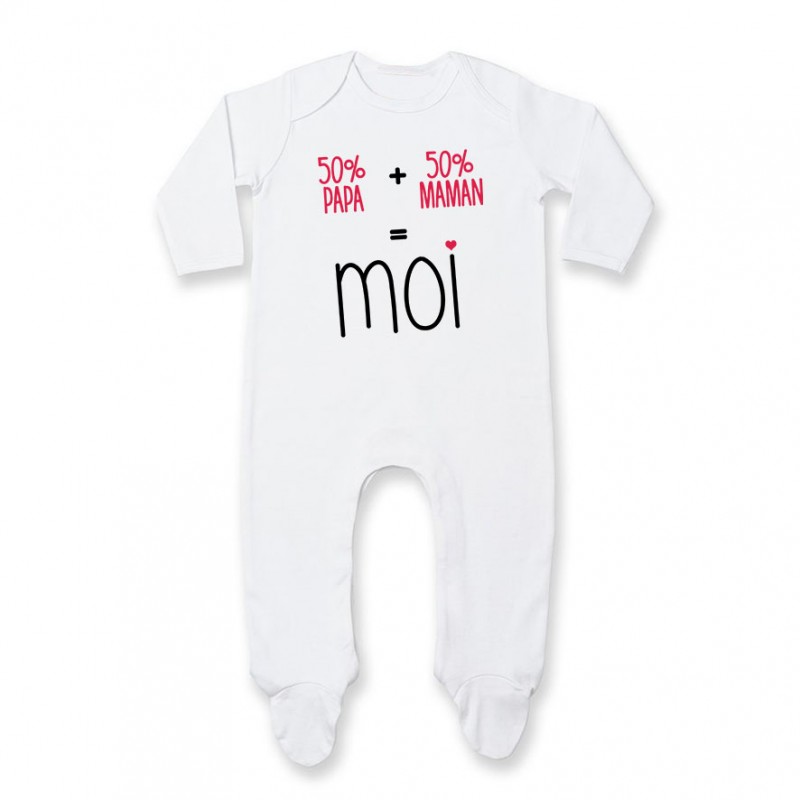 Pyjama bébé 50/50 ( version fille )