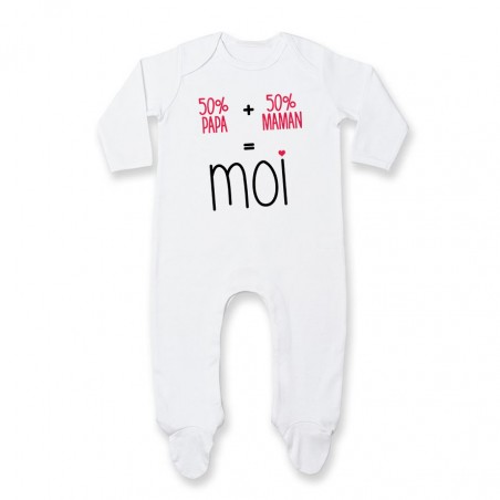 Pyjama bébé 50/50 ( version fille )