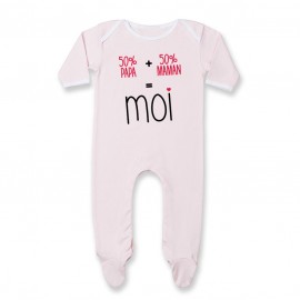 Pyjama bébé 50/50 ( version fille )