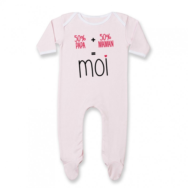 Pyjama bébé 50/50 ( version fille )