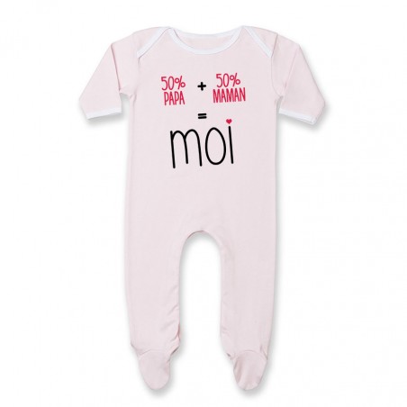 Pyjama bébé 50/50 ( version fille )