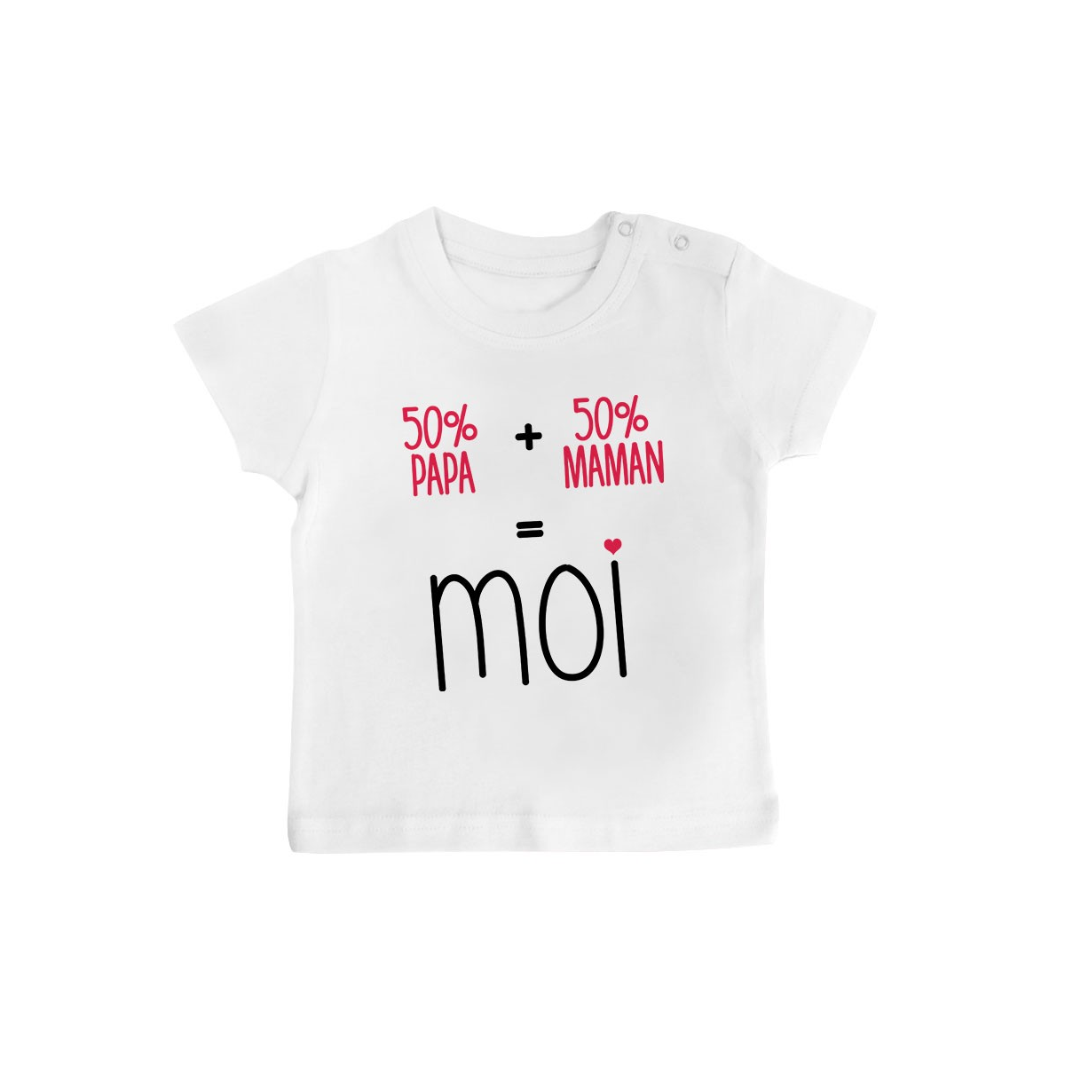 T-Shirt bébé 50/50 ( version fille )