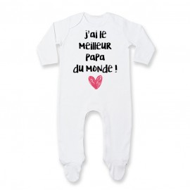 Pyjama bébé J'ai le meilleur papa du monde