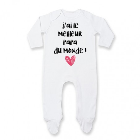 Pyjama bébé J'ai le meilleur papa du monde