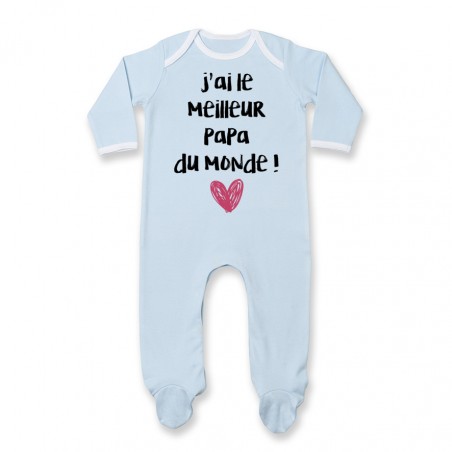 Pyjama bébé J'ai le meilleur papa du monde