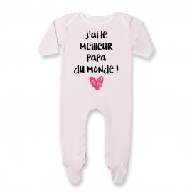 Pyjama bébé J'ai le meilleur papa du monde