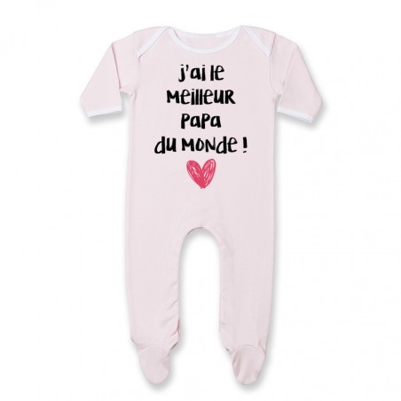 Pyjama bébé J'ai le meilleur papa du monde