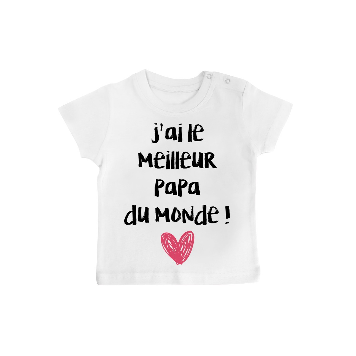 T-Shirt bébé J'ai le meilleur papa du monde