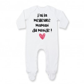 Pyjama bébé J'ai la meilleure maman du monde