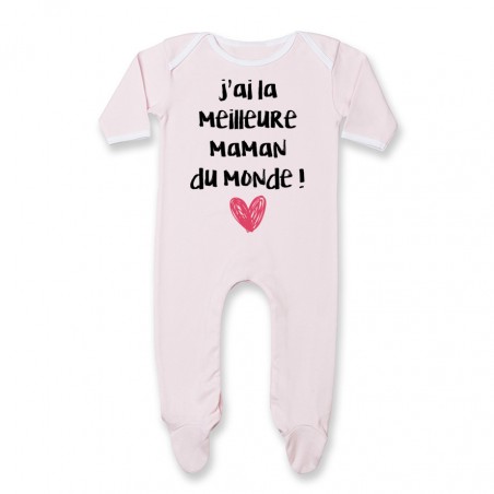 Pyjama bébé J'ai la meilleure maman du monde